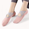 Anna-Kaci Active Women's Non-Slip Ballet Grip Socks with Crisscross Elastic Straps - 4 of 4