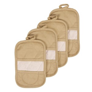 John Ritzenthaler Co. Ritz Pot Holder Mitz Set, 100% Cotton, 4-Pack, 5.5" x 8.5" - 1 of 4