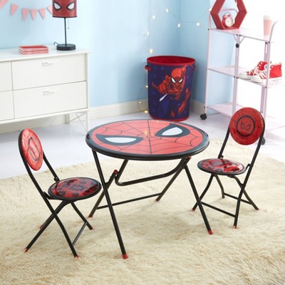 spiderman table chair set