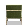 Jennifer Taylor Home Aerin 24.5" Hammered Brass Upholstered Accent Arm Chair, Olive Green Performance Velvet - 4 of 4