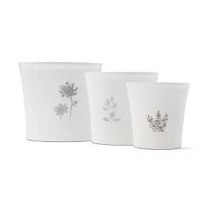 tagltd Set of 3 Reusable Silicone Food Storage Bags 22oz White Multi Dishwasher Freezer Microwave Safe Baking Accessories - 1 of 2