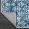Area Rugs Floral Printed Indoor Mat Soft Non Slip Low Pile Washable Rug Modern Rug for Living Room - 4 of 4