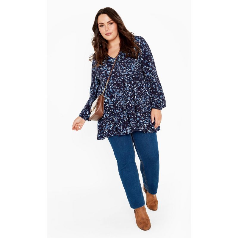 Women's Plus Size Remi Tunic - indigo | AVENUE, 2 of 7