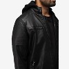 X RAY Mens Lightweight Motorcycle PU Leather Jacket With Faux Shearing Lining - 4 of 4