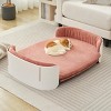 Dog Sofa Bed for Small Dogs and Cats,Elevated Pet Couch with Washable Cover, Indoor Small Dog Sofa for Living Room - LAOTIES - 3 of 4