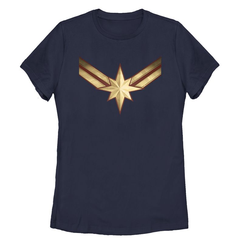 Women's Marvel Captain Marvel Star Symbol Costume T-Shirt, 1 of 6