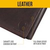 Carhartt Men's Durable Oil Tan Leather Wallets, Available in Multiple Styles – Front pocket, Bi-Fold, Trifold Wallets - 4 of 4