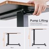 Adjustable Height Bed/Sofa Bedside Tray Table Rolling Wheels Desk - 4 of 4