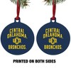 Central Oklahoma Bronchos Logo Aluminum Holiday Christmas Tree Ornament - 2 of 4