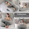 LISM U Shaped Maternity Full Body Pillow for Women with Hip,Back Pain Support - 3 of 4