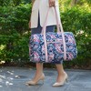 MKF Collection Khelani Quilted Cotton Botanical Pattern Women’s Duffle Bag by Mia K - 3 of 4