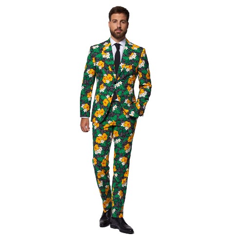 OppoSuits Men's Suit - Fancy Fish - Blue - Size: US 52