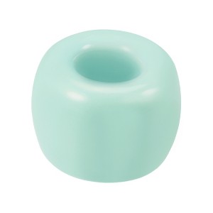Unique Bargains Bathroom Round Mini Ceramic Toothbrush Holder 1.65"x1.18" - 1 of 4