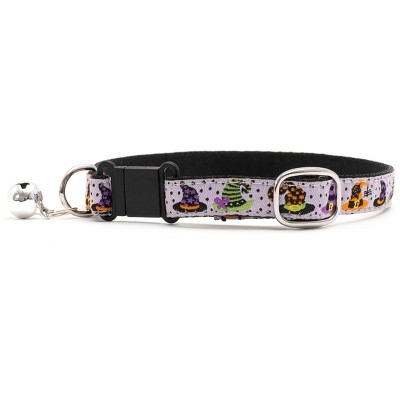 Bewitched Adjustable Cat Collar - The Worthy Dog - Purple - One Size