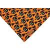 Halloween Dog Bandanas 2 Pack, Pumpkin and Spider Web Bibs, Triangle Reversible Fall Pet Scarf, Premium Durable Fabric, Adjustable Fit - 4 of 4