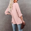 Womens Casual Jackets Fall Outfits for Lady Roll Up Open Front Blazer Longline Blazer Work Office Business Blazers - 2 of 4