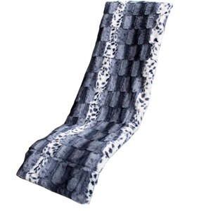 Slickblue Animal Print Throw Blanket, 50"x70", Faux Fur Front, Satin Back, 5 Design Options, Cozy for Home or Travel - 1 of 2