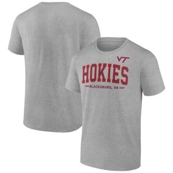NCAA Virginia Tech Hokies Men's Gray Bi-Blend T-Shirt