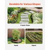 VEVOR Metal Landscape Edging, 10 Packs 60 in Rust-Resistant Aluminum Alloy Landscape Edging, Bendable Garden Edging Border, Black - 4 of 4