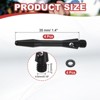 Unique Bargains 2BA Thread Aluminum Dart Shafts with Rubber Rings for Steel Tip 4 Pcs - 2 of 4