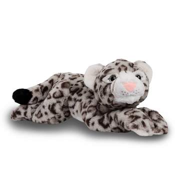 FAO Schwarz 22" Adopt-A-Pets Snow Leopard Stuffed Animal with Adoption Certificate