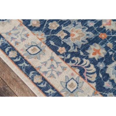 Anatolia Navy Tufted Rectangular Wool-Blend Area Rug 5'3" x 7'6"