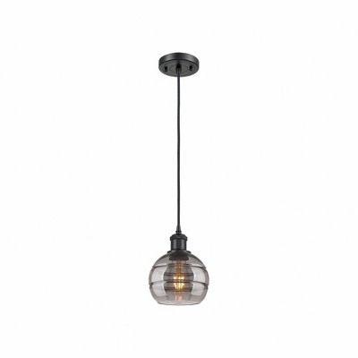 Rochester - 1 Light Cord Hung Mini Pendant In Industrial Style-7.88 Inches Tall and 5.88 Inches Wide