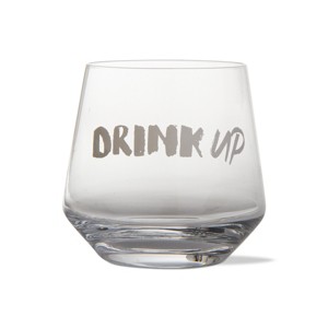 tagltd Drink Up Sentiment Drinkware Barware Clear Glass, 12 oz - 1 of 1