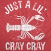 Womens Funny T Shirts Just A Lil Cray Cray Sarcastic Crayfish Graphic Novelty Tee For Ladies - Crazy Dog Women's T Shirt - 2 of 4