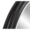 Howard Elliott 36" George Round Matte Black Wood Framed Beveled Mirror - 4 of 4