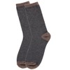 Memoi Women's Soft Tipped Flat Knit Cashmere Blend Crew Socks - 3 of 4