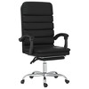 vidaXL Massage Reclining Office Chair Black Faux Leather - 2 of 4