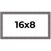 PosterPalooza | Panoramic Textured Grey Picture Frame - UV Acrylic, Foam Board Backing, Hanging Hardware - 2 of 4