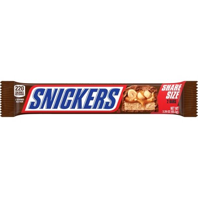 3.29 Oz Snickers Chocolate Candy Bars : Target