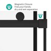 VYNXARIA 56-60"W x 76"H Sliding Shower Door, Frameless Glass Shower Door with Matte Black Hardware, Towel Bar and Handle,Drop Shipping available - 4 of 4