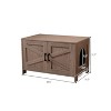 LunaLulinlk Furniture with hidden cat litter box with barn door - 2 of 4