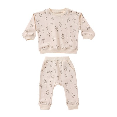 MyKids-Usa Baby Western Print Pattern Long Sleeve Casual Hoodie Sets Home Clothes