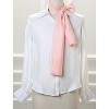 Allegra K Women's Skinny Silky Solid Color Long Scarves Waistband Neck Wraps 1 Pc - 2 of 4