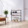 NEX 4 Tier Shoe Rack with Freestanding Storage Bronze: Metal Frame, Holds 16 Pairs, Shoe Organizer for Closet - 3 of 4
