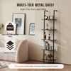 VEVOR Ladder Shelf, 5-Tier Bookshelf 15.6x11.8in, Open Wall-Mounted Ladder Shelf with Metal Frame,Storage Rack Sundries Holder, Black - 3 of 4