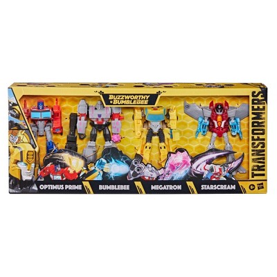 Transformers 4pk Buzzworthy Bumblebee Warrior Class (Target Exclusive)