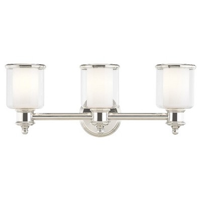 Livex Lighting Middlebush 3 - Light Vanity in  Polished Nickel