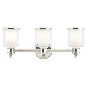 Livex Lighting Middlebush 3 - Light Vanity in  Polished Nickel - 1 of 4