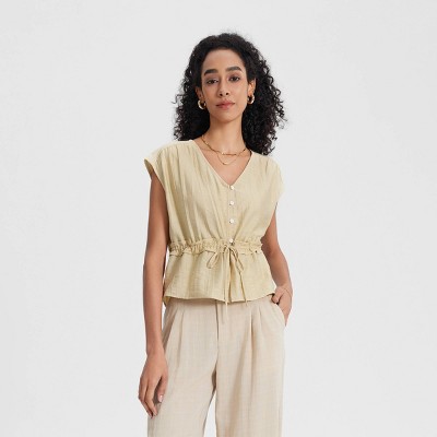 Women's Waist Detail Tank Top - A New Day™