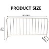 Interlocking Steel Barricade, Heavy Duty Metal Crowd Control Fence w/ Bridge Feet, Galvanized, Portable, Indoor/Outdoor, Easy Setup - 2 of 4