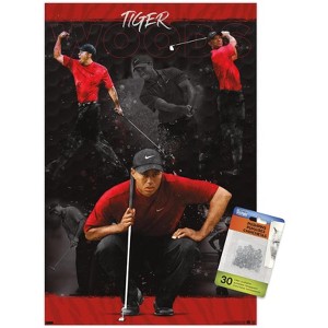 Trends International Tiger Woods - Sketch Unframed Wall Poster Prints - 1 of 4
