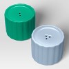 Novelty Salt and Paper Shaker Set Blue/Green Columns - Room Essentials™ - 3 of 3