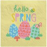 30ct Easter 'Hello Spring' Disposable Lunch Napkins - Spritz™