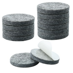 Unique Bargains Felt Self-stick Non-slip Anti-scratch Round Furniture Pads Gray 1.97" x1.97" x 0.2" - 1 of 4