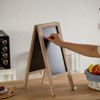 Vintiquewise Wooden A-Frame Chalkboard Sign Double-Sided Menu Board Easel for Restaurant, Cafe, Bar, Bakery, Wedding, Party, Home Display - 3 of 4